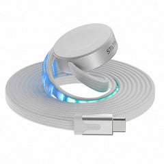 Statik MagStack Duo Apple Watch Charger and Charge/Sync Cable USB-C 5 ft White