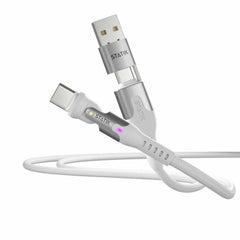 Statik PowerPivot Pro Nylon Braided Charge/Sync Cable USB-C to USB-C 4ft White