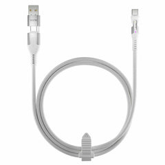 Statik PowerPivot Pro Nylon Braided Charge/Sync Cable USB-C to USB-C 6ft White