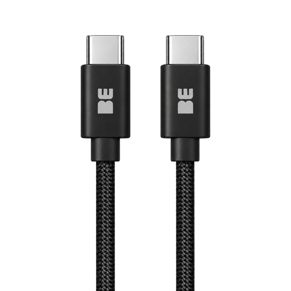 Blu Element USB-C to USB-C Braided Cable 4ft 60W Black