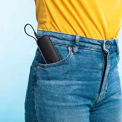 Blu Element PowerFlex 10K mAh 20W PD Power Bank with Built-In USB-C Cable Black