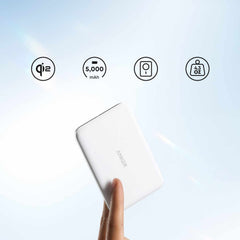 Anker Nano Slim Qi2 Wireless  Power Bank 5.000 mAh 15W White