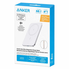 Anker Nano Slim Qi2 Wireless  Power Bank 5.000 mAh 15W White