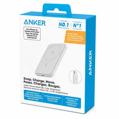 Anker 5000mAh 7.5W Magnetic Portable Battery White