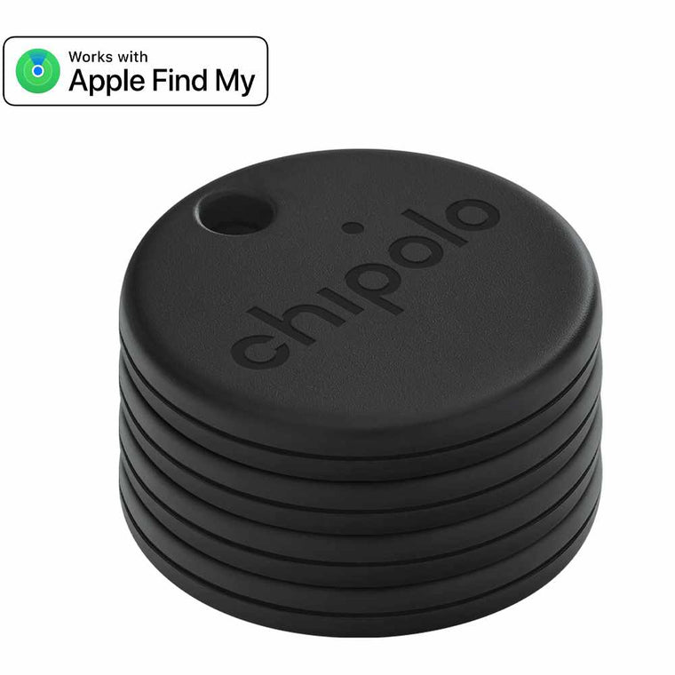Chipolo ONE Spot 4 Pack Bluetooth Item Finder (Works with the Apple Find My Network) Almost Black