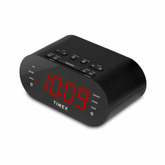 iHome FM Dual Alarm Clock Radio with USB Charging Black