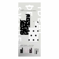 IDPP02559 Print Pack iPhone 16 Pro Max/15 Pro Max/14 Pro Max/13 Pro Max Ecru Noir