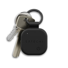 Satechi Vegan-Leather FindAll Keychain Black