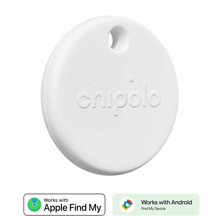 Chipolo POP Tracking Tag (Works with Google’s Find My Device or Apple Find My) White