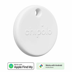 Chipolo POP Tracking Tag (Works with Google’s Find My Device or Apple Find My) White