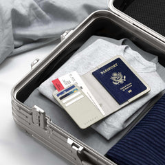 Satechi Vegan-Leather Passport Cover with Find My Sand