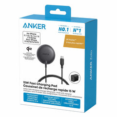 Anker Qi2 Magnetic Pad Wireless Charger 15W Black