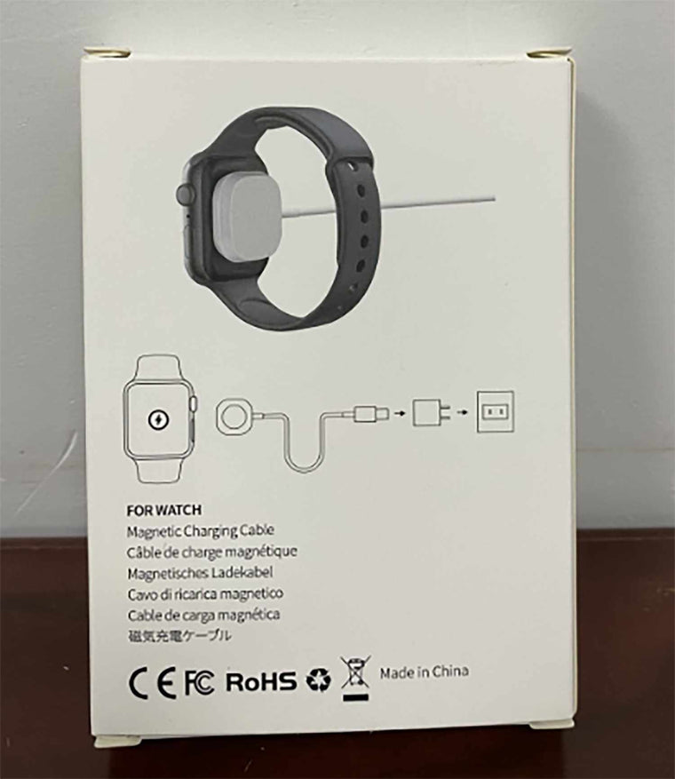 Bulk Packaging 3W Wireless Charger with Customization White for Apple Watch