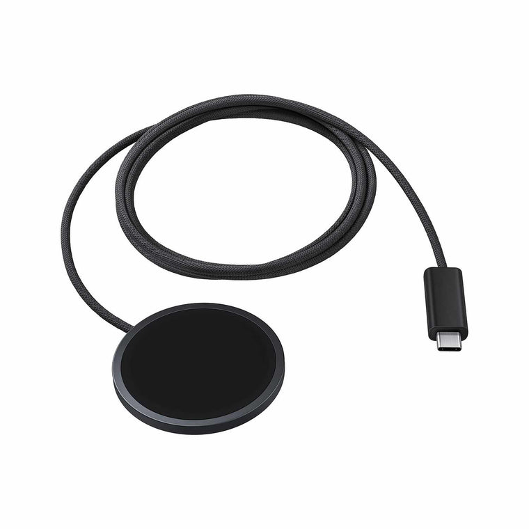 Samsung Qi2 Magnetic Wireless Charger 25W w/45W Wall Charger Dark Grey