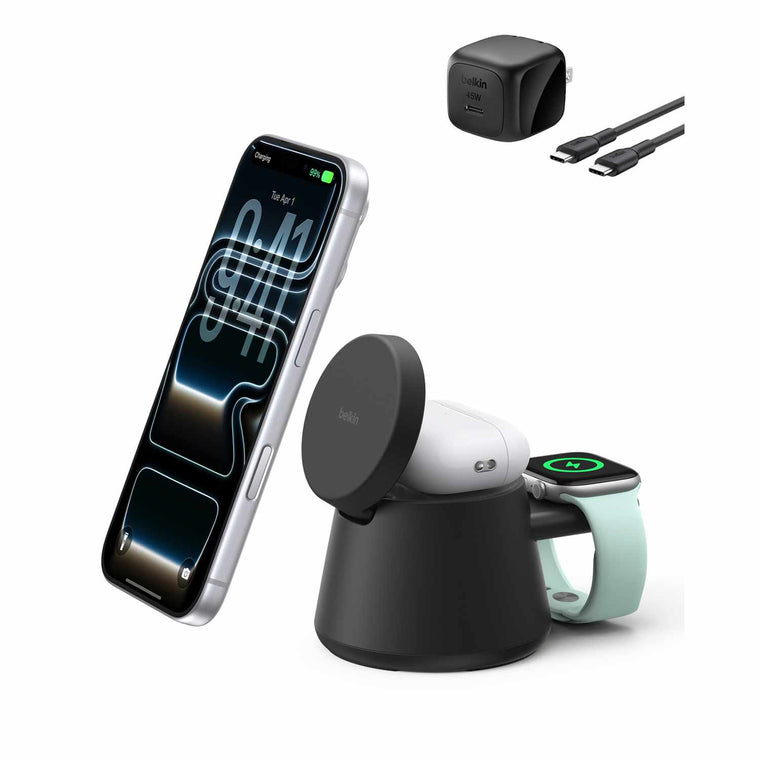 Belkin UltraCharge Modular Qi2 Charging Dock 25W Black