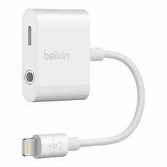 Belkin 3.5mm and Lightning Headphone Adapter White