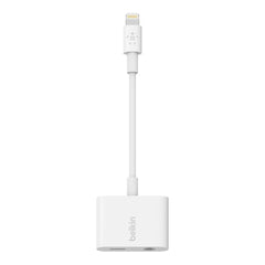 Belkin 3.5mm and Lightning Headphone Adapter White