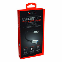 Helix/Retrak USB-C to USB-A Adapter Black