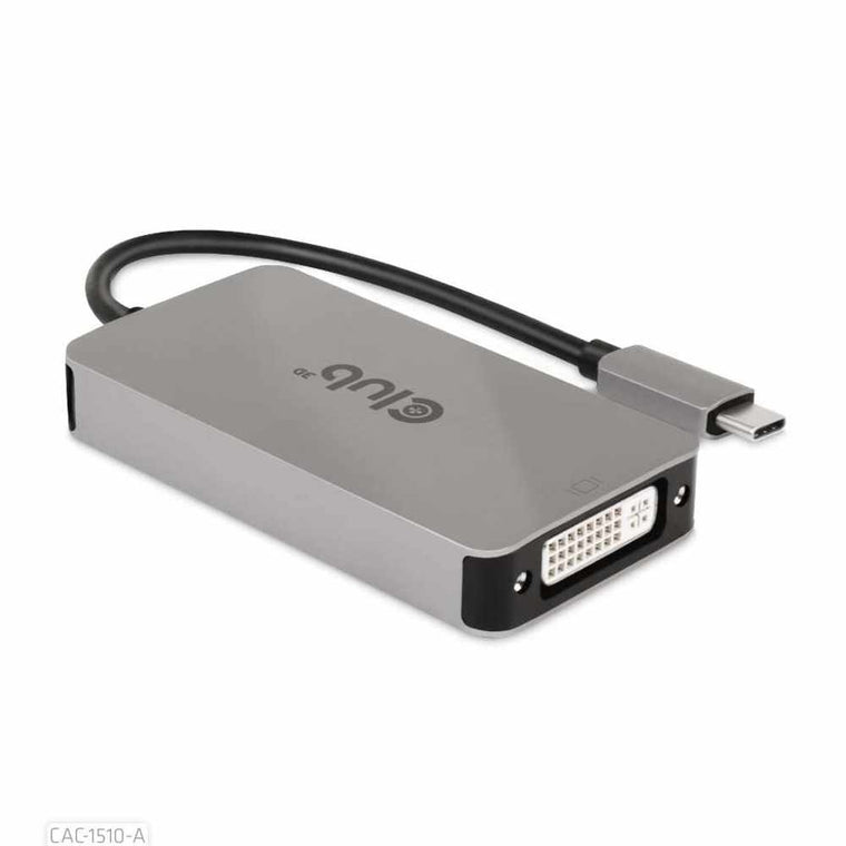 CAC1510A USB-C to DVI I Dual Link Support 4K30HZ Resolutions- HDCP OFF Gray