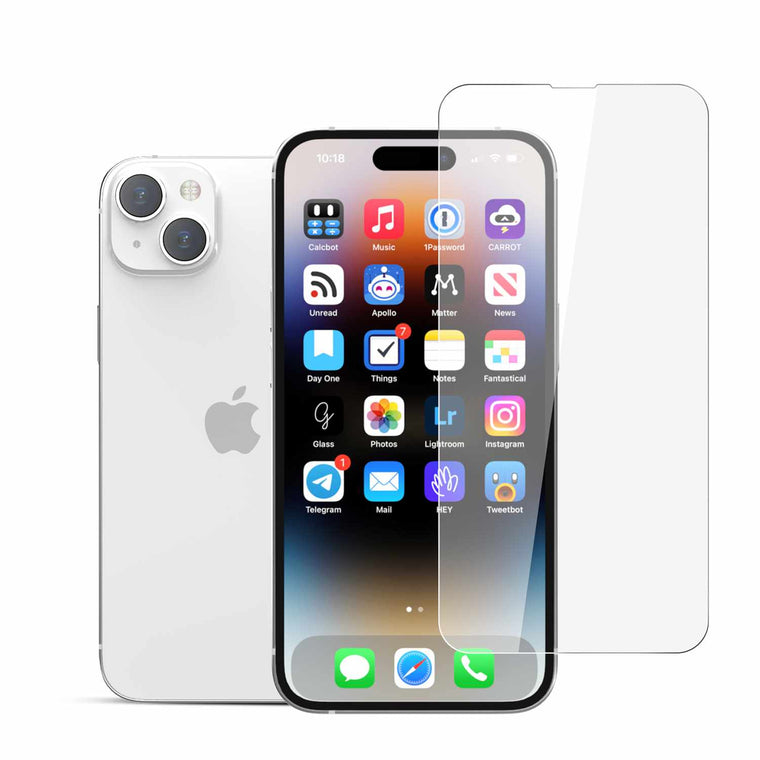 22 Cases Tempered Glass Screen Protector for iPhone 15