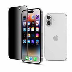22 Cases Privacy Tempered Glass for iPhone 16/15