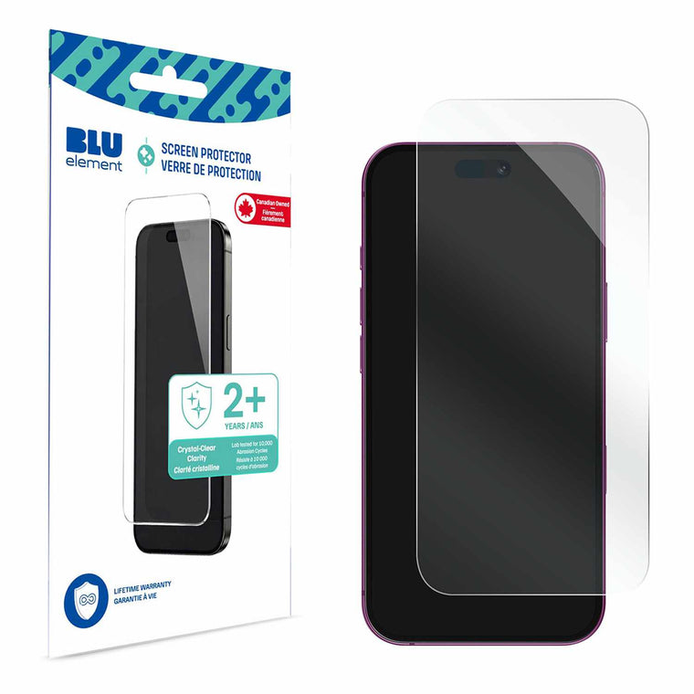 Blu Element Tempered Glass Screen Protector for iPhone 18 Pro/17 Pro/17/16 Pro