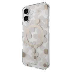 SwitchEasy Fleur 3D MagSafe Case Golden Gray for iPhone 17