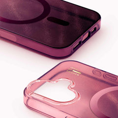 Ideal of Sweden Glitter Glow MagSafe Case Cherry Lacquer for iPhone 17