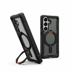 UAG Plasma XTE Rugged Kickstand Case w/Magnets Black/Orange for Samsung Galaxy S26