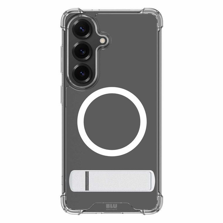 Blu Element Dropzone Rugged Kickstand Case w/Magnets Clear for Samsung Galaxy S26+
