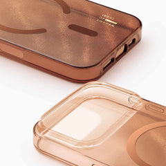 Ideal of Sweden Glitter Glow MagSafe Case Mocha Mousse for iPhone 17 Pro Max