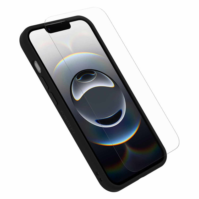 OtterBox Figura Case Black and Glass Screen Protector Bundle for iPhone 17e/16e/15/14/13