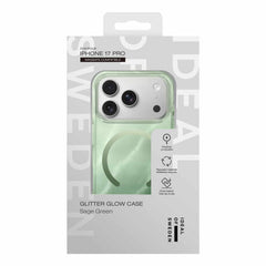 Ideal of Sweden Glitter Glow MagSafe Case Sage Green for iPhone 17 Pro