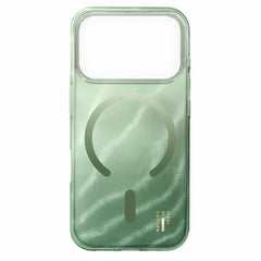Ideal of Sweden Glitter Glow MagSafe Case Sage Green for iPhone 17 Pro Max