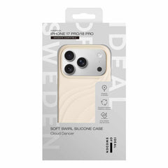 Ideal of Sweden Soft Swirl MagSafe Case Cloud Dancer for iPhone 18 Pro/17 Pro