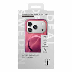 Ideal of Sweden Glitter Glow MagSafe Case Cherry Lacquer for iPhone 18 Pro Max/17 Pro Max