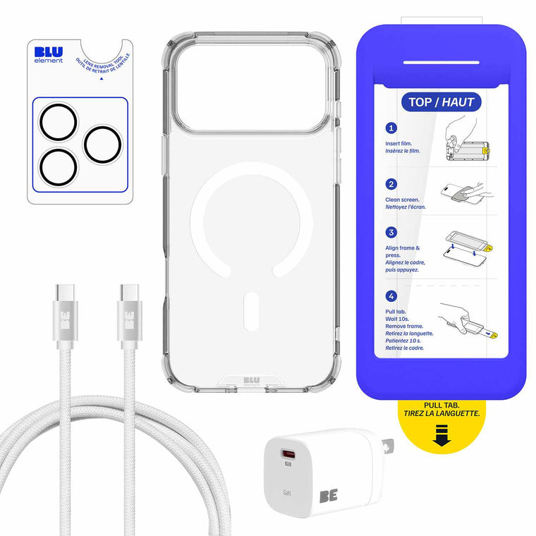 Blu Element Total Protection MagSafe Bundle 5 Pack Clear for iPhone 18 Pro