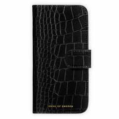 Ideal of Sweden Magnet Wallet MagSafe Case Black Croco for iPhone 18 Pro Max/17 Pro Max