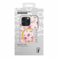 Ideal of Sweden Mirror MagSafe Case Rose Blush Floral for iPhone 17e/16e/15/14/13