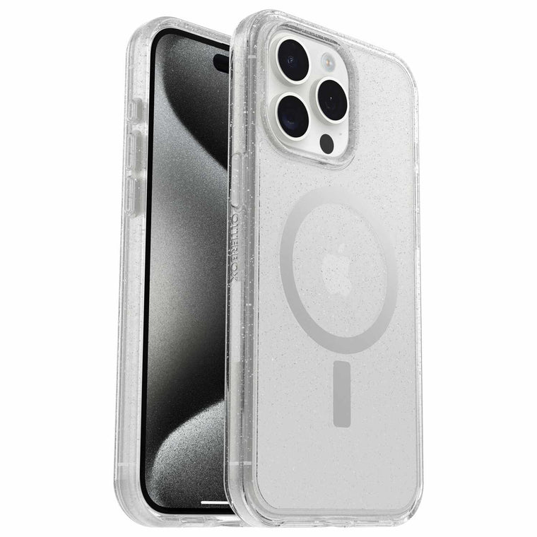 7793089 Symmetry Clear MagSafe Case iPhone 15 Pro Max Stardust