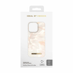 Ideal of Sweden Fashion Case Magsafe Rose Pearl Marble for iPhone 15 Pro Max