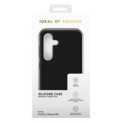 Ideal of Sweden Silicone Case Compatible w/MagSafe Black for Samsung Galaxy S24