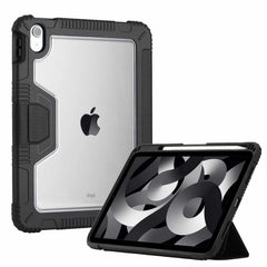 Bulk Packaging Rugged Folio Case with Clear Back Black for iPad 11 2025 (11th Gen)/iPad 10.9 2022 (10th Gen)