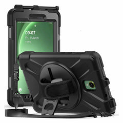 Bulk Packaging Heavy Duty Case with Kickstand/Hand & Shoulder Strap & Built-In Pet Screen Protector Black for Samsung Galaxy Tab Active5/Galaxy Tab Active3
