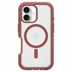 OtterBox Defender XT Clear Pro Case Brick Red Clear for iPhone 16