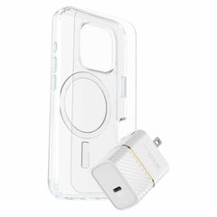 OtterBox Protection+Power Kit (Symmetry Clear MagSafe w/Glass + Wall Charger 30W White) for iPhone 16 Pro