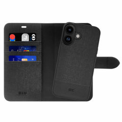 Blu Element Folio 2-in-1 Case Black for iPhone 16