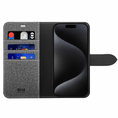 Blu Element Folio 2 in 1 Case Grey for iPhone 16 Pro Max