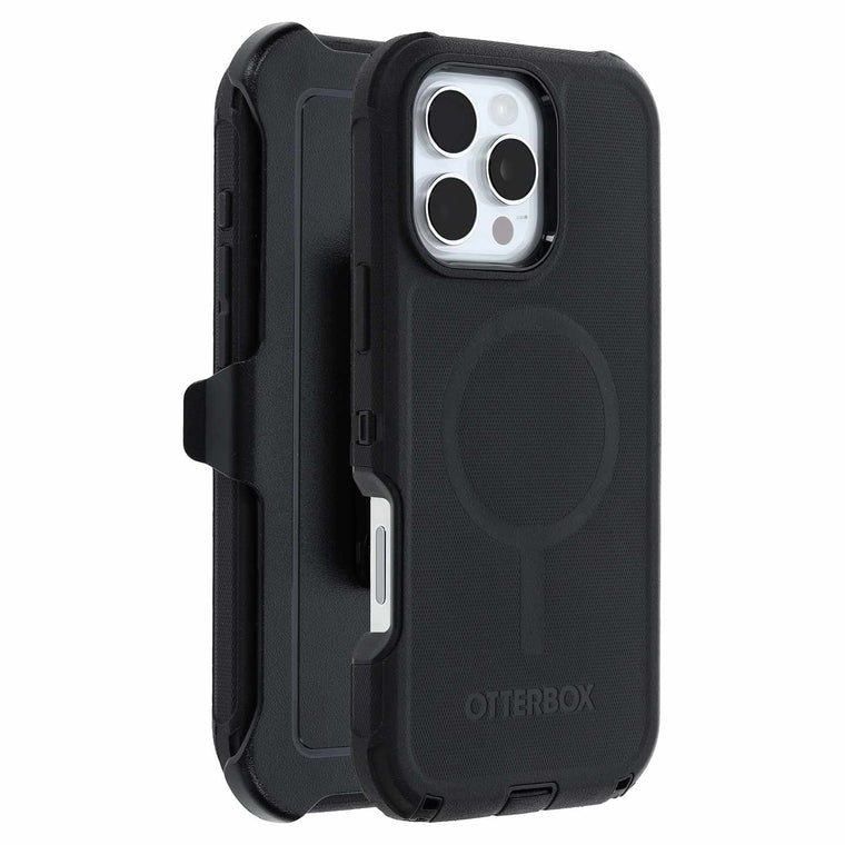 OtterBox Defender Pro MagSafe with Holster Black for iPhone 16 Pro Max in Bulk Packaging