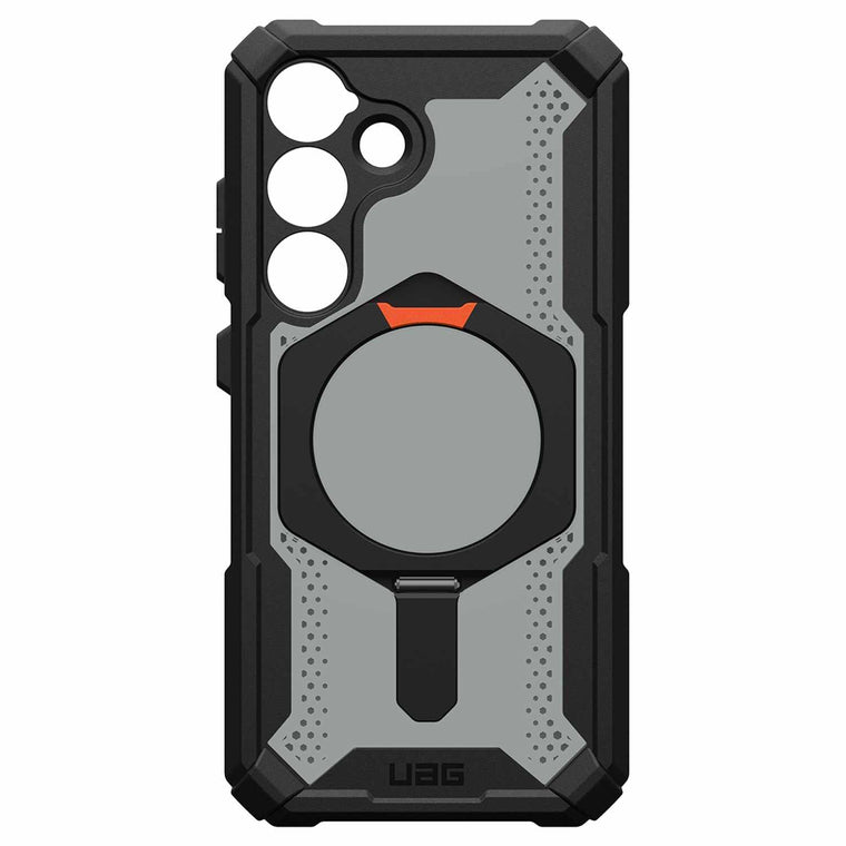 214469114097 Plasma XTE Rugged Kickstand Case w/Magnet Galaxy S25 Black/Orange